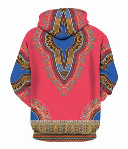 Casual Hooded Sweatshirt Men Women Fashion African Dashiki Print Hoodies Sweatshirts Men Hip Hop Hoodie Tracksuit