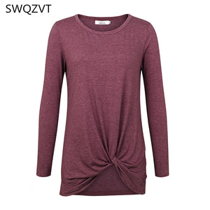 long sleeve women t shirt casual o-neck slim autumn winter women tees tops ladies clothes black gray tshirt  female streetwear