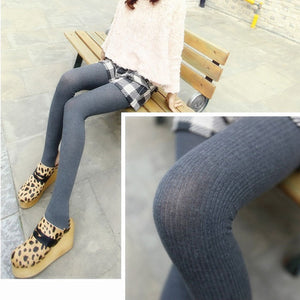 Hot Sale Warm Leggings Women's Winter Warm Skinny Slim Leggings Stretch Knitted Thick Stirrup Pants