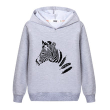 Load image into Gallery viewer, Flower Unicorn Clothes Girl&#39;s Spring Hoodie Thin Cotton Casual Pullover Kids Zebra Print Sweatshirt Girl Fashion Print Coat