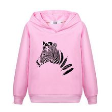 Load image into Gallery viewer, Flower Unicorn Clothes Girl&#39;s Spring Hoodie Thin Cotton Casual Pullover Kids Zebra Print Sweatshirt Girl Fashion Print Coat