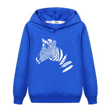 Load image into Gallery viewer, Flower Unicorn Clothes Girl&#39;s Spring Hoodie Thin Cotton Casual Pullover Kids Zebra Print Sweatshirt Girl Fashion Print Coat