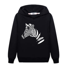 Load image into Gallery viewer, Flower Unicorn Clothes Girl&#39;s Spring Hoodie Thin Cotton Casual Pullover Kids Zebra Print Sweatshirt Girl Fashion Print Coat