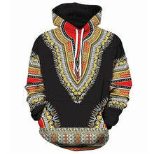 Load image into Gallery viewer, Casual Hooded Sweatshirt Men Women Fashion African Dashiki Print Hoodies Sweatshirts Men Hip Hop Hoodie Tracksuit