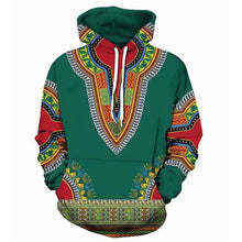 Load image into Gallery viewer, Casual Hooded Sweatshirt Men Women Fashion African Dashiki Print Hoodies Sweatshirts Men Hip Hop Hoodie Tracksuit